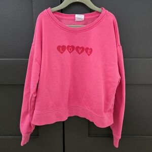 GAP Kids' Fuchsia Love Heart Sweatshirt